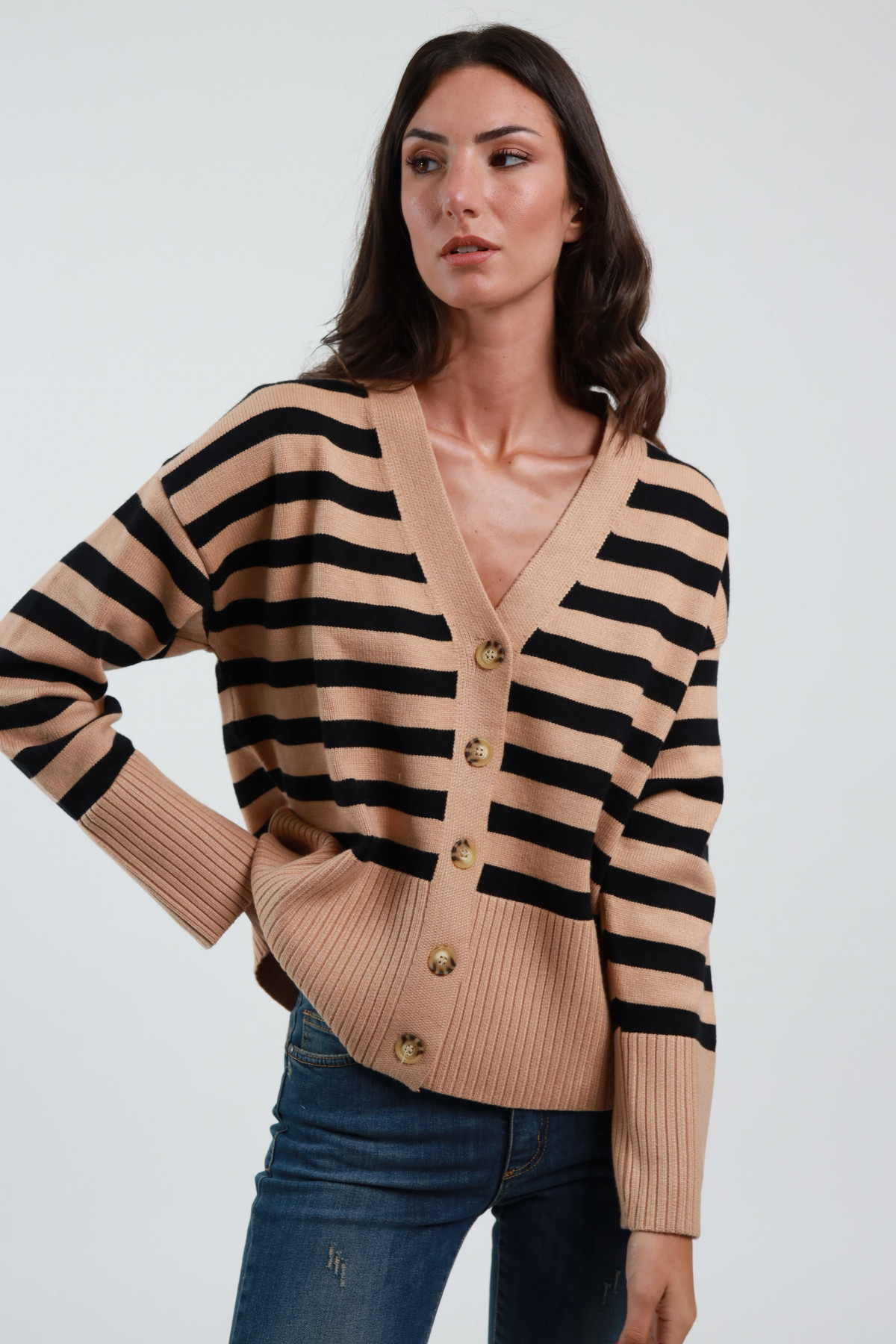 Striped Cardigan