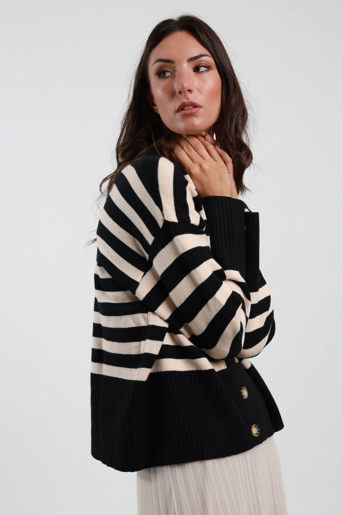 Striped Cardigan