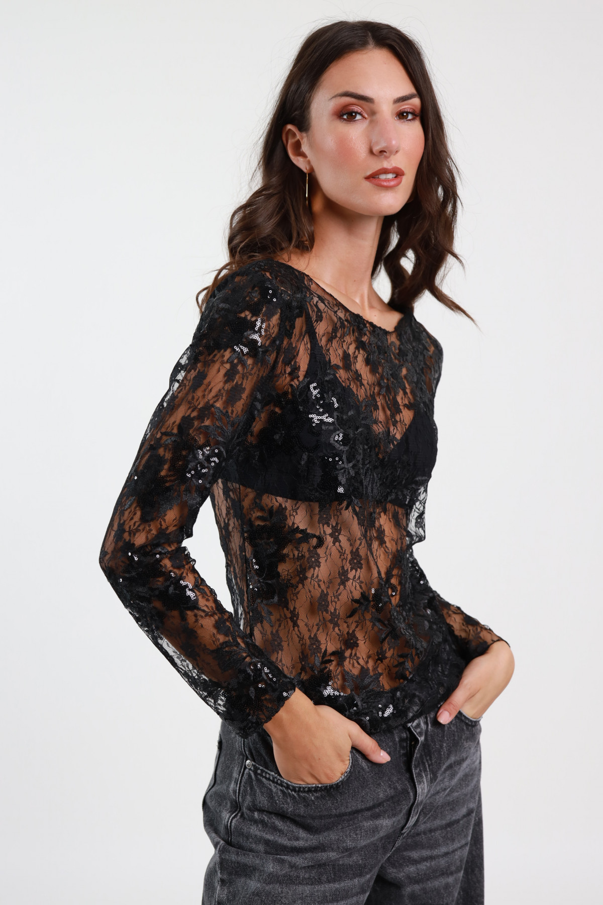 Embroidered Lace Jersey