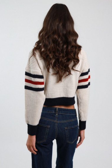 English Rib Crop Sweater