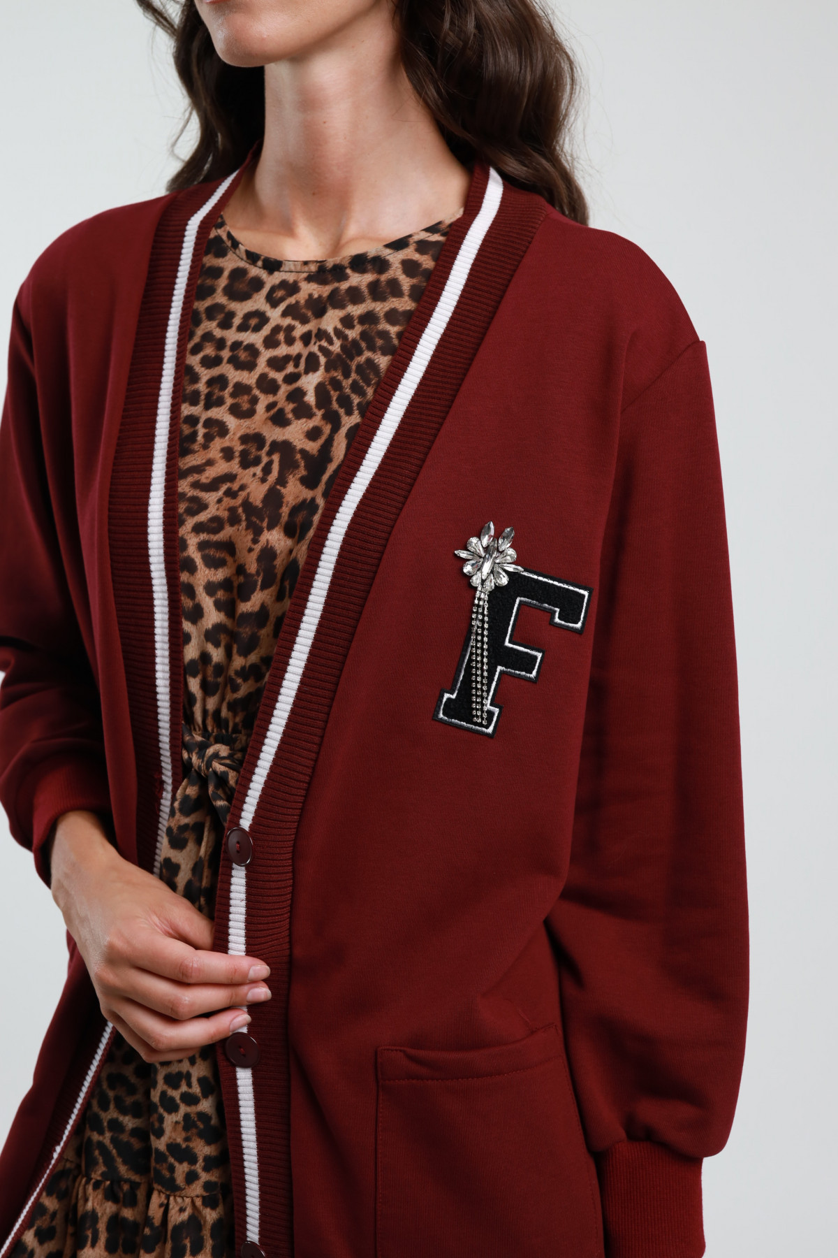 Oversized College Cardigan