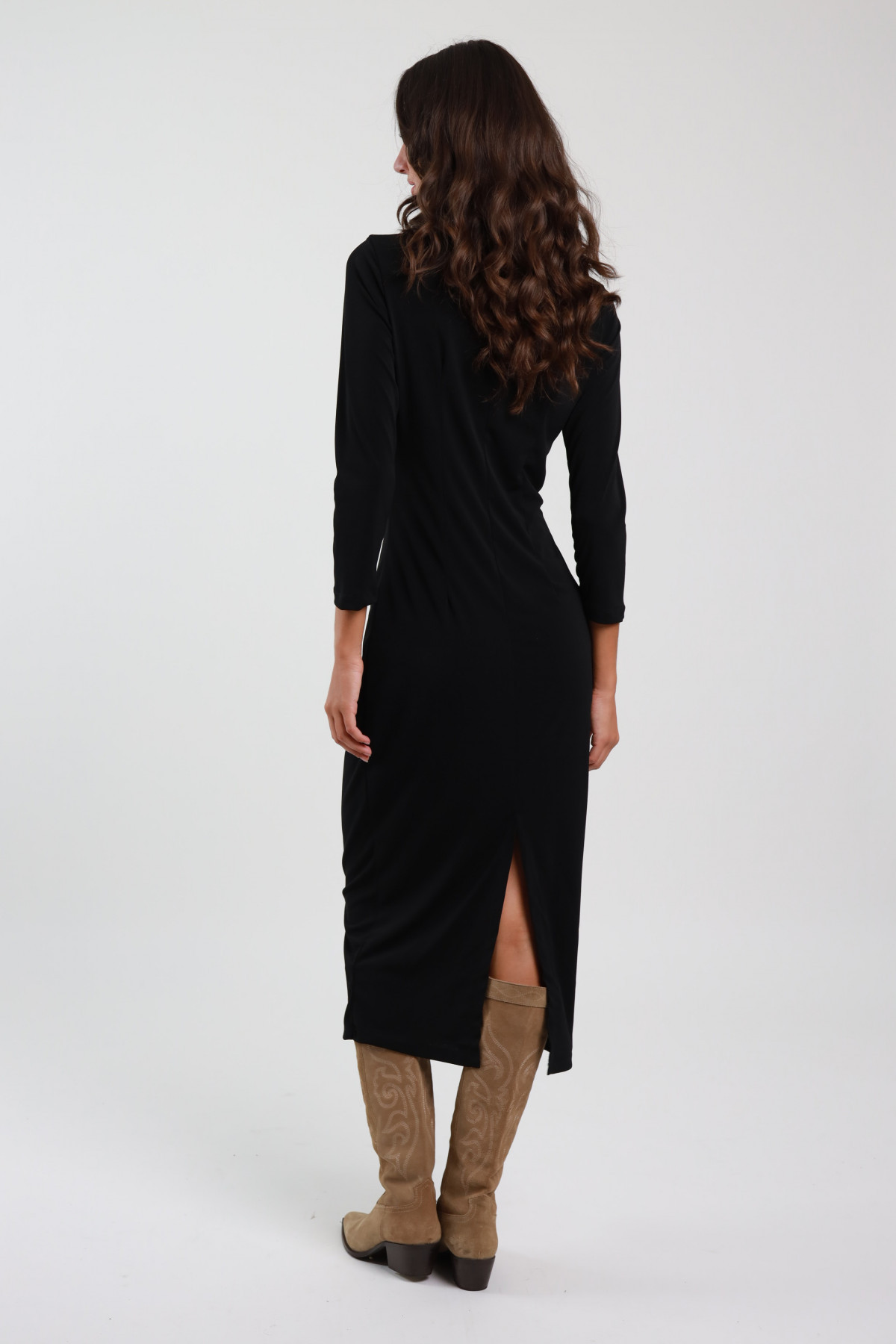 Sheath Dress with Ruffle