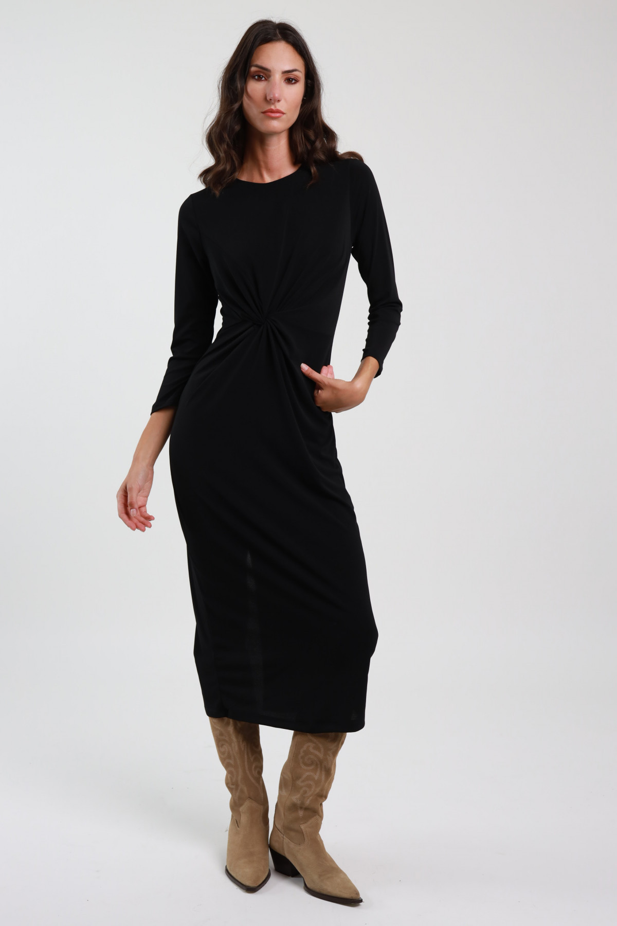 Sheath Dress with Ruffle