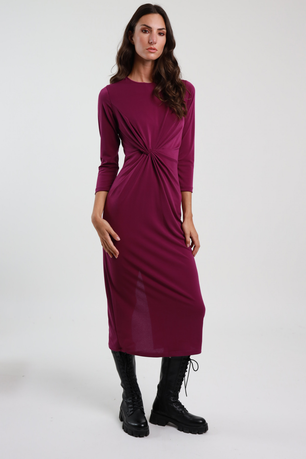 Sheath Dress with Ruffle