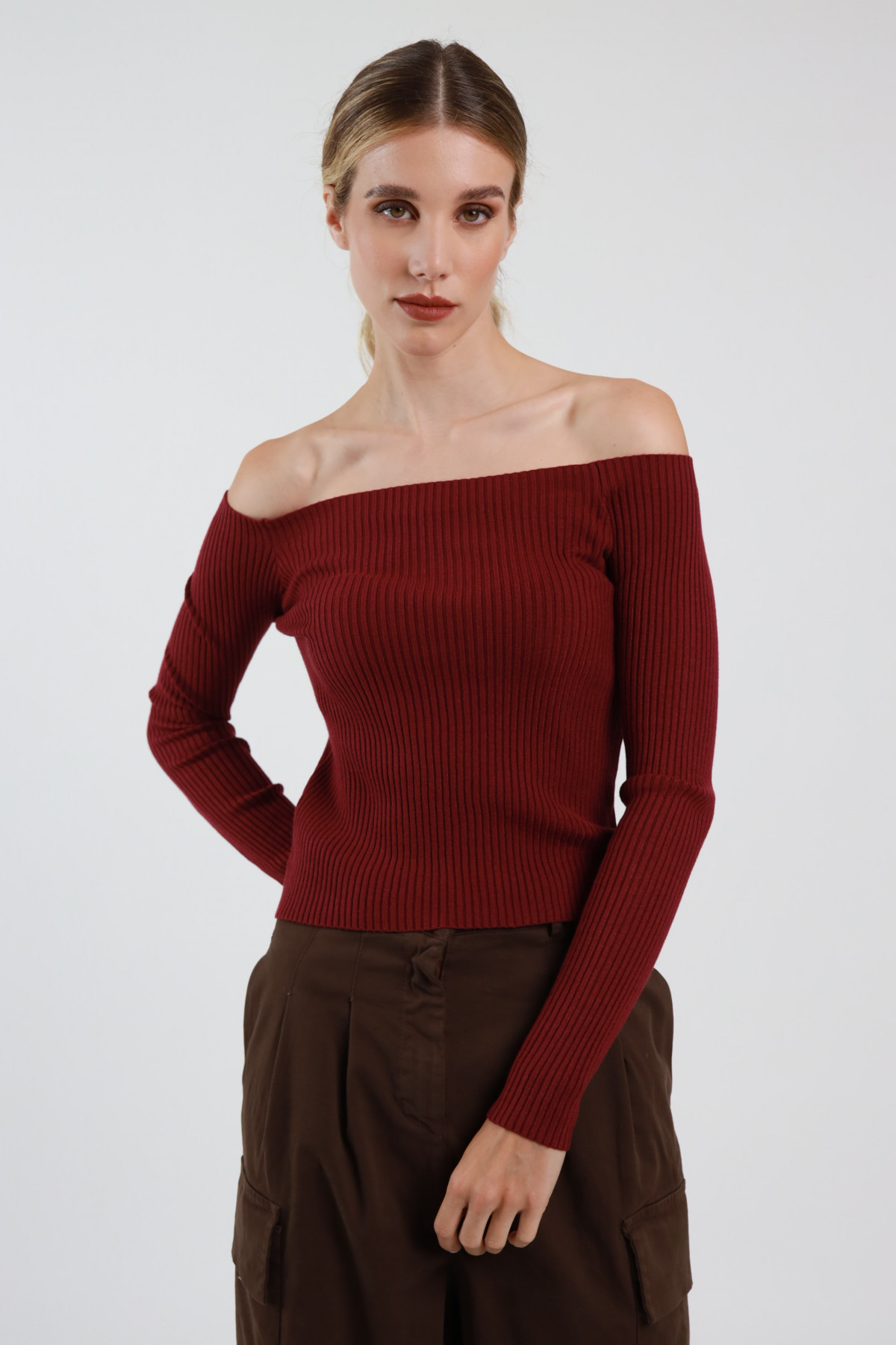 Off Shoulder Sweater