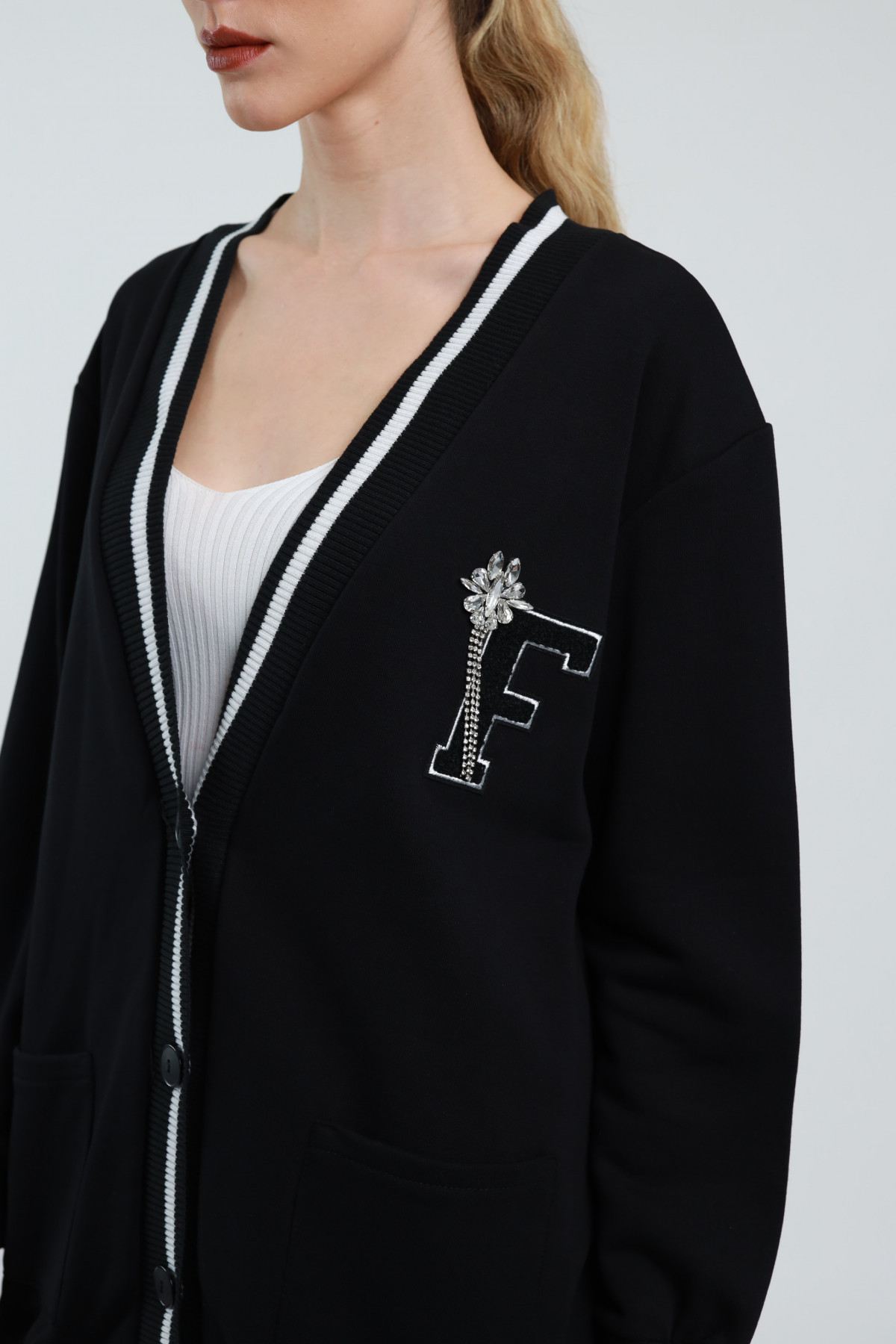 Cardigan College Oversize